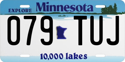 MN license plate 079TUJ