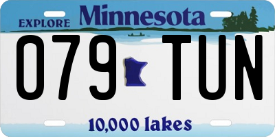 MN license plate 079TUN
