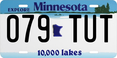 MN license plate 079TUT