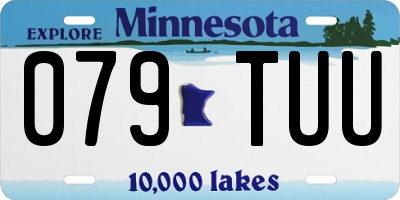 MN license plate 079TUU