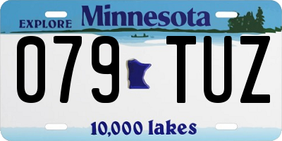 MN license plate 079TUZ