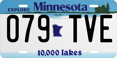 MN license plate 079TVE
