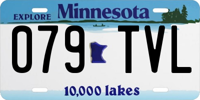 MN license plate 079TVL