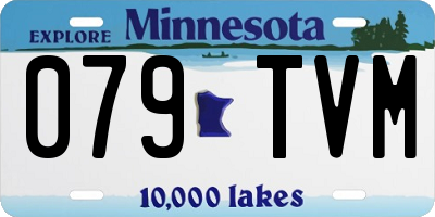MN license plate 079TVM