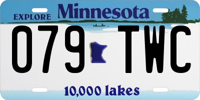 MN license plate 079TWC
