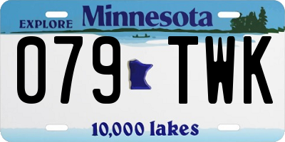 MN license plate 079TWK