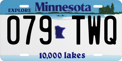 MN license plate 079TWQ