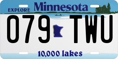 MN license plate 079TWU