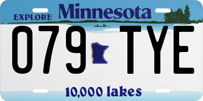 MN license plate 079TYE