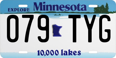 MN license plate 079TYG