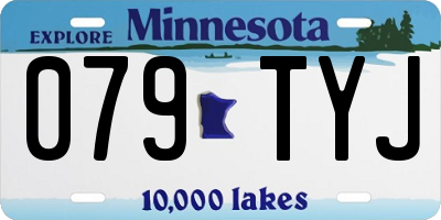 MN license plate 079TYJ
