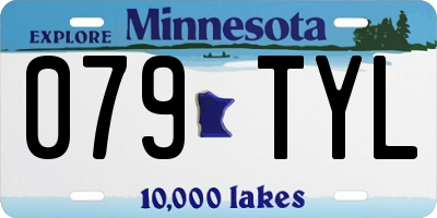 MN license plate 079TYL