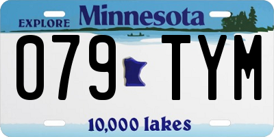 MN license plate 079TYM