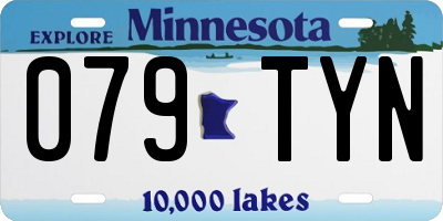 MN license plate 079TYN