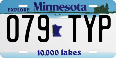 MN license plate 079TYP
