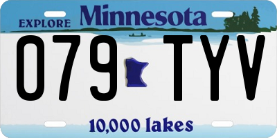 MN license plate 079TYV