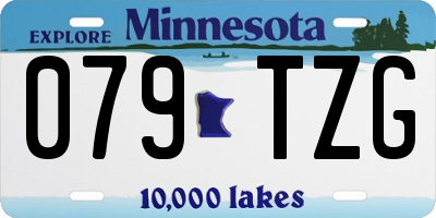MN license plate 079TZG