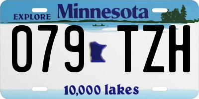 MN license plate 079TZH