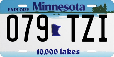 MN license plate 079TZI