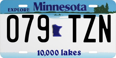 MN license plate 079TZN