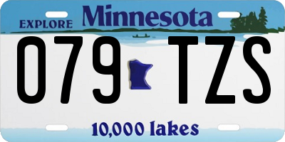 MN license plate 079TZS