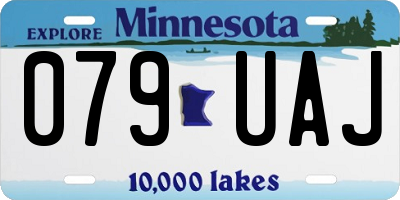 MN license plate 079UAJ