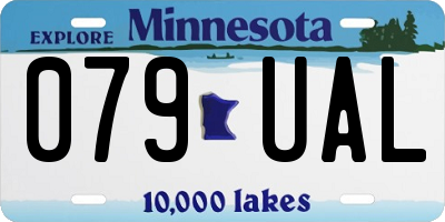 MN license plate 079UAL