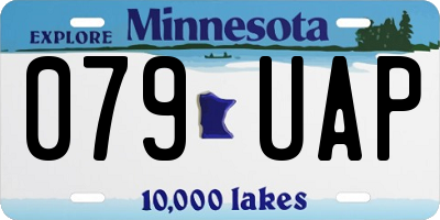 MN license plate 079UAP