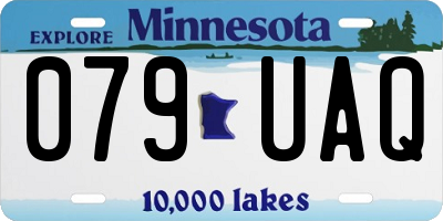 MN license plate 079UAQ