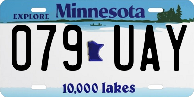 MN license plate 079UAY