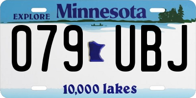 MN license plate 079UBJ