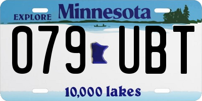MN license plate 079UBT