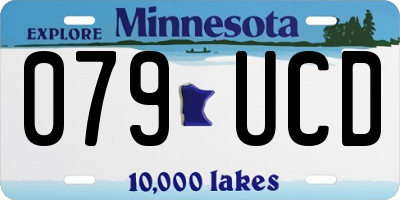 MN license plate 079UCD