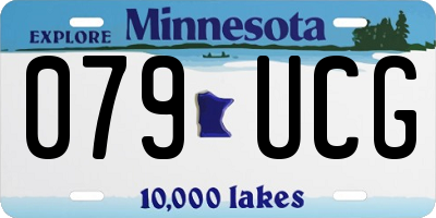 MN license plate 079UCG