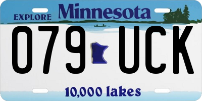 MN license plate 079UCK