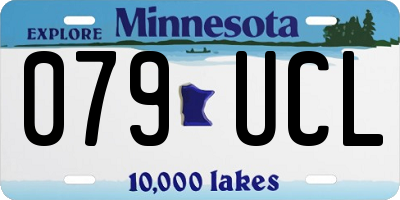MN license plate 079UCL