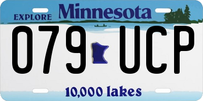 MN license plate 079UCP