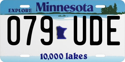 MN license plate 079UDE