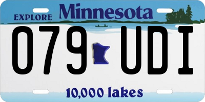 MN license plate 079UDI