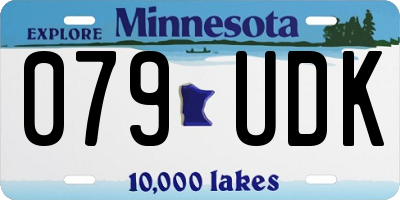 MN license plate 079UDK