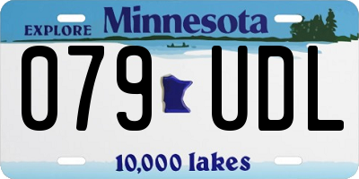 MN license plate 079UDL