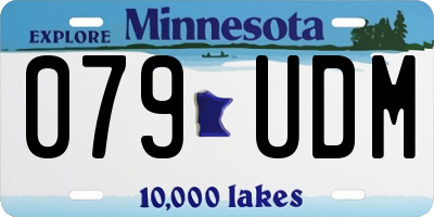 MN license plate 079UDM