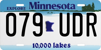 MN license plate 079UDR