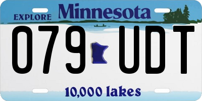 MN license plate 079UDT
