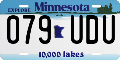 MN license plate 079UDU