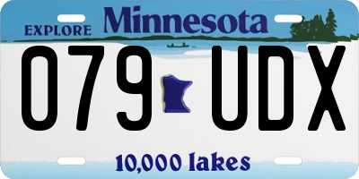 MN license plate 079UDX