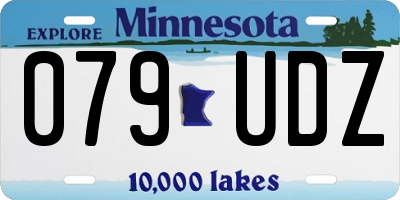 MN license plate 079UDZ