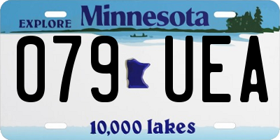 MN license plate 079UEA