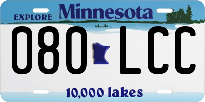 MN license plate 080LCC