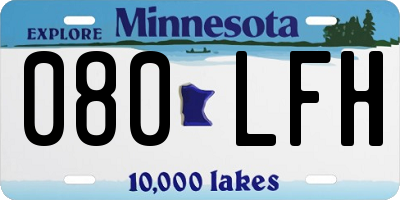 MN license plate 080LFH